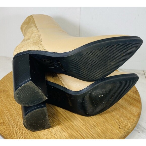 SO ME Nude Bootie Size 7.5 Heel 4” - Picture 7 of 7